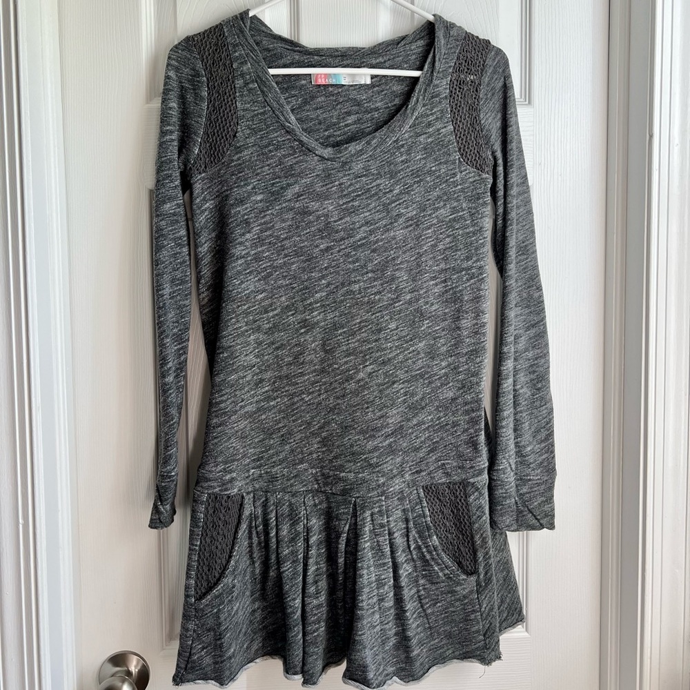 Free People Tunic Sweatshirt - Grey